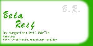 bela reif business card